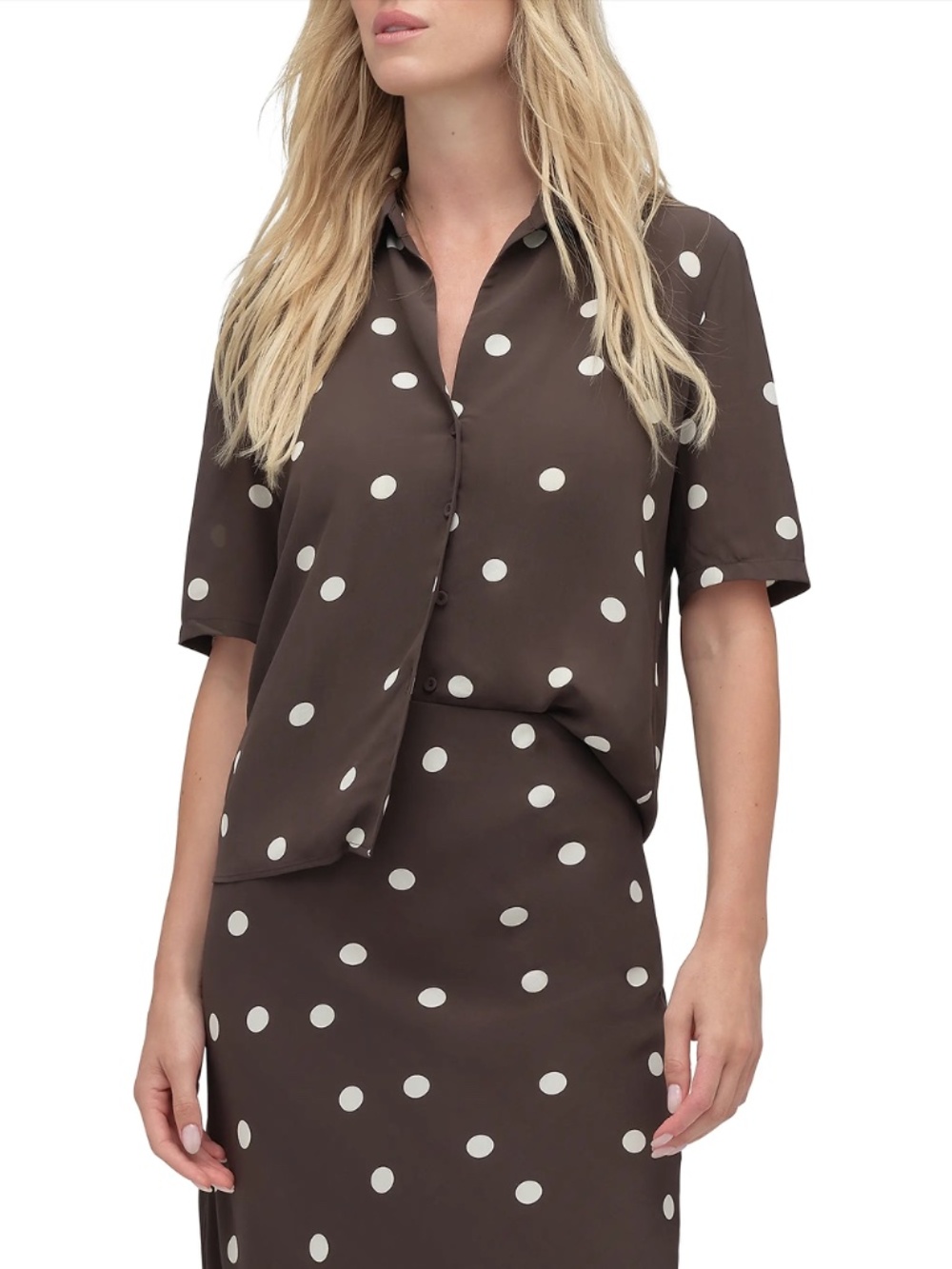 Favorite Daughter - The Sunny Polka Dot Shirt - Picture 4 of 11